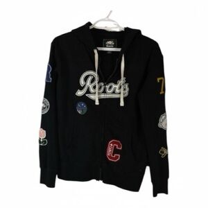 Vintage Roots Brand Hoodie with Camp Patches SZ S/P